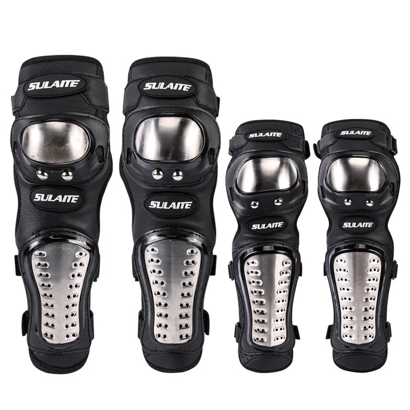 Motorcycle Gear For Sale - 4Pcs/Set Motorcycle Kneepad Stainless Steel Moto