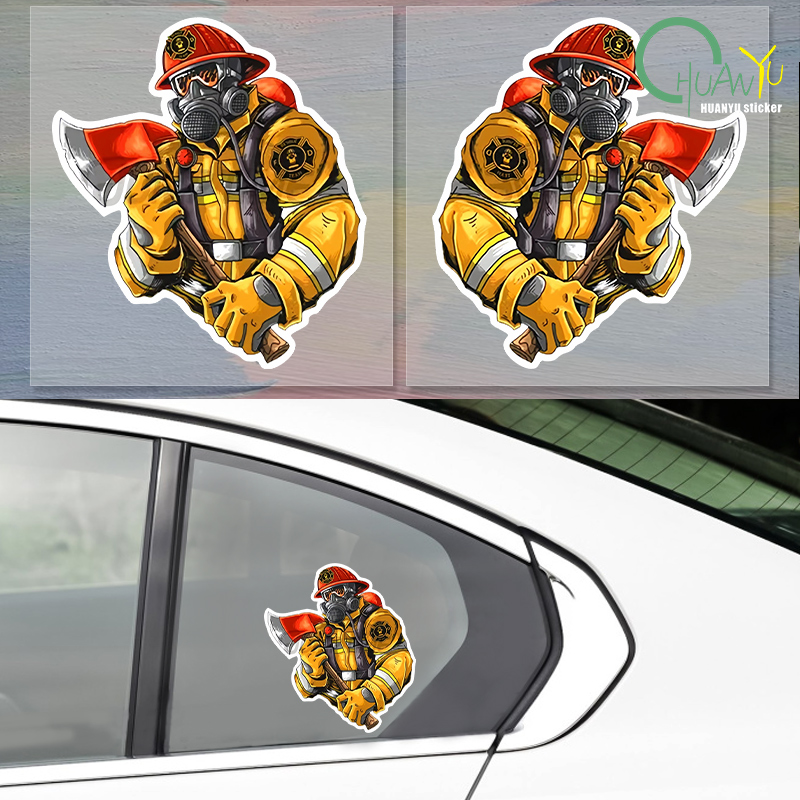 Car Sticker Firefighter Patter - Motorcycle Gear Pattern ulasan dan harga