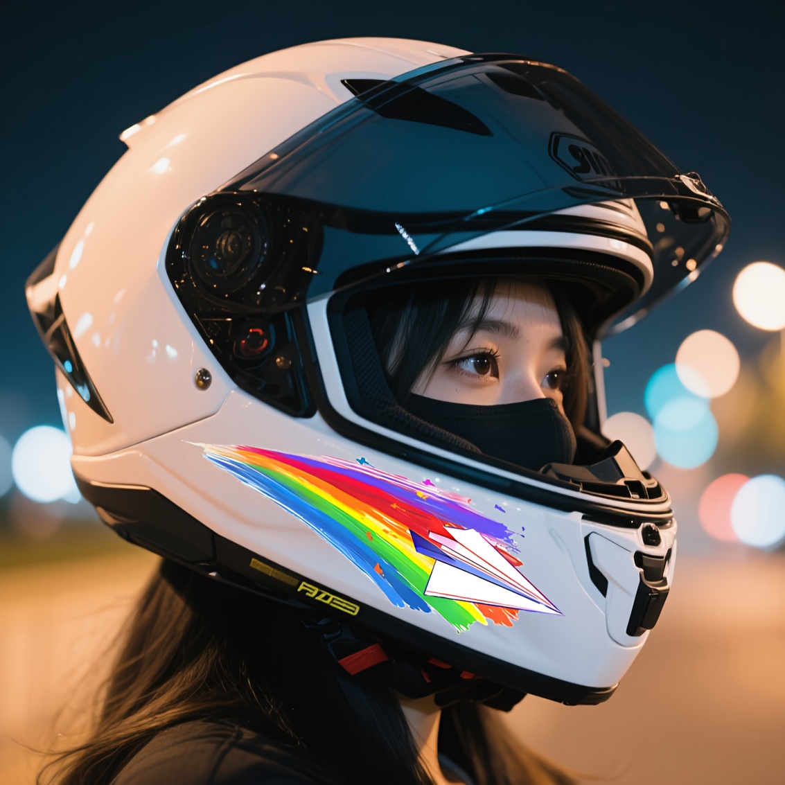 Motorcycle Helmet Stickers, 2  - Motorcycle Gear Pattern ulasan dan harga