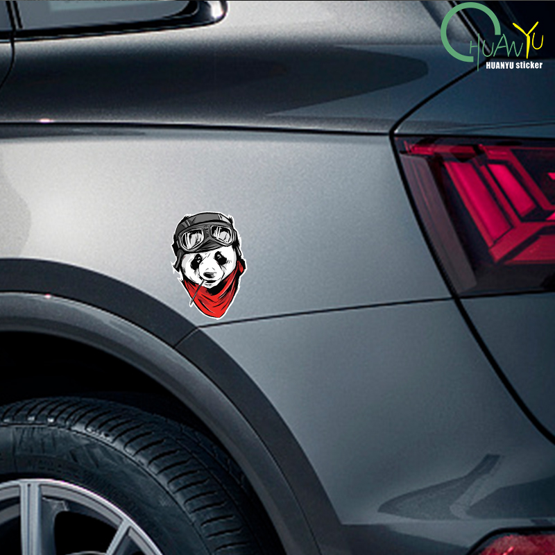 Panda bicycle cartoon car stic - Motorcycle Gear Pattern ulasan dan harga