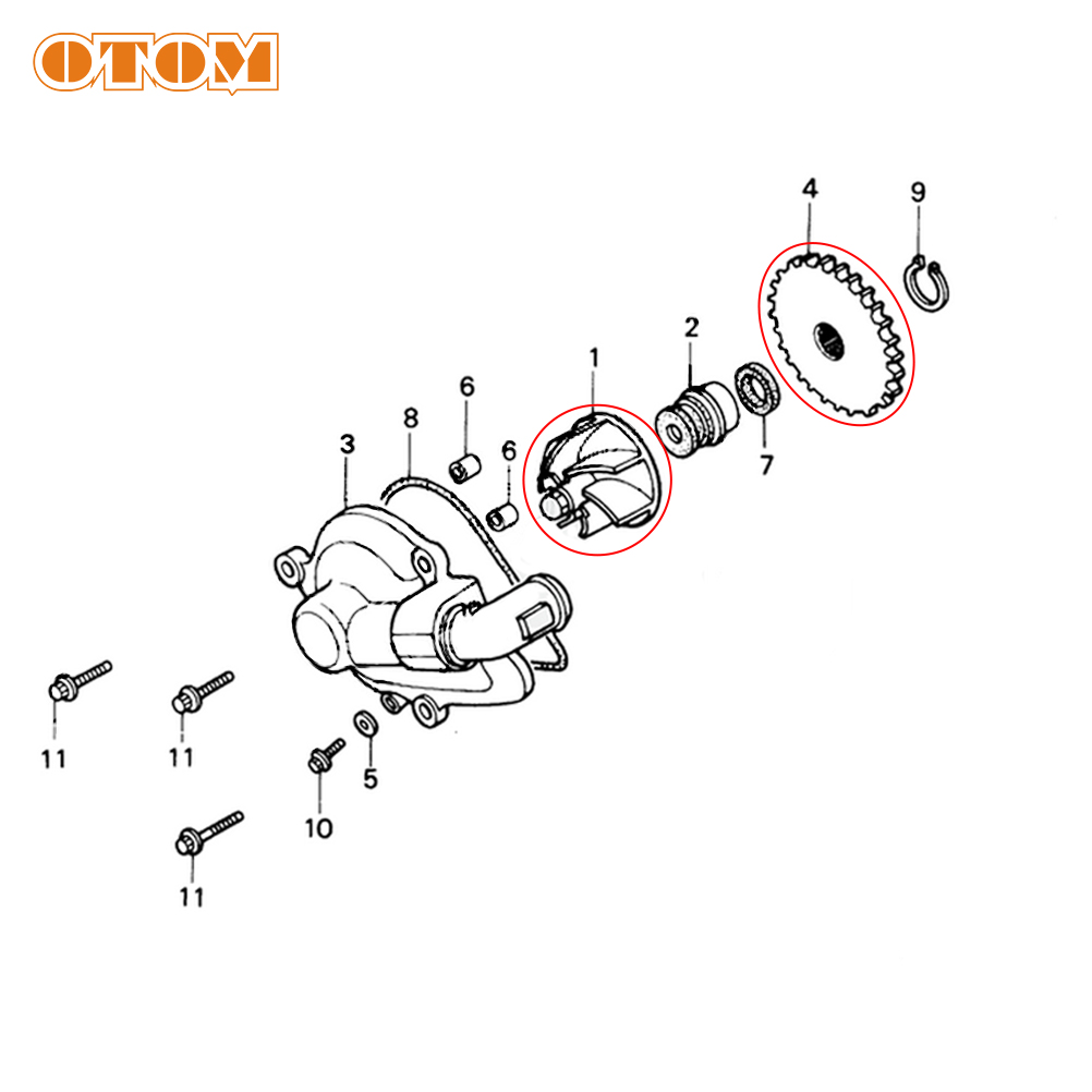 OTOM Motocross Water Pump Impe - Motorcycle Gear Honda ulasan dan harga