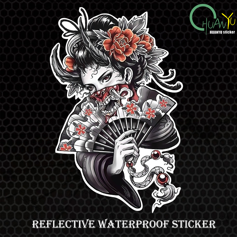 jdm Halloween geisha skull ani - Motorcycle Gear Pattern ulasan dan harga