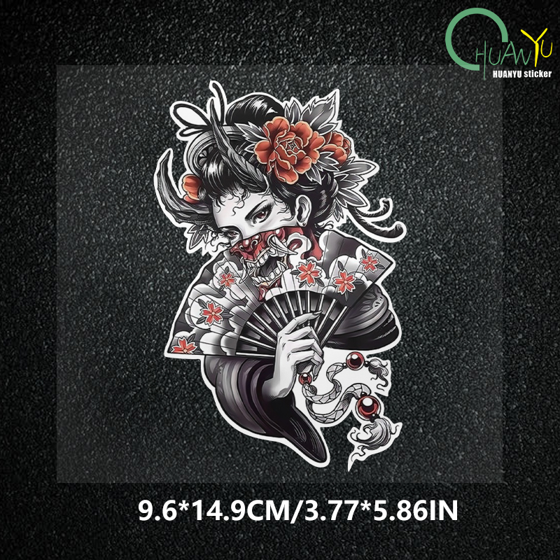 jdm Halloween geisha skull ani - Motorcycle Gear Pattern ulasan dan harga