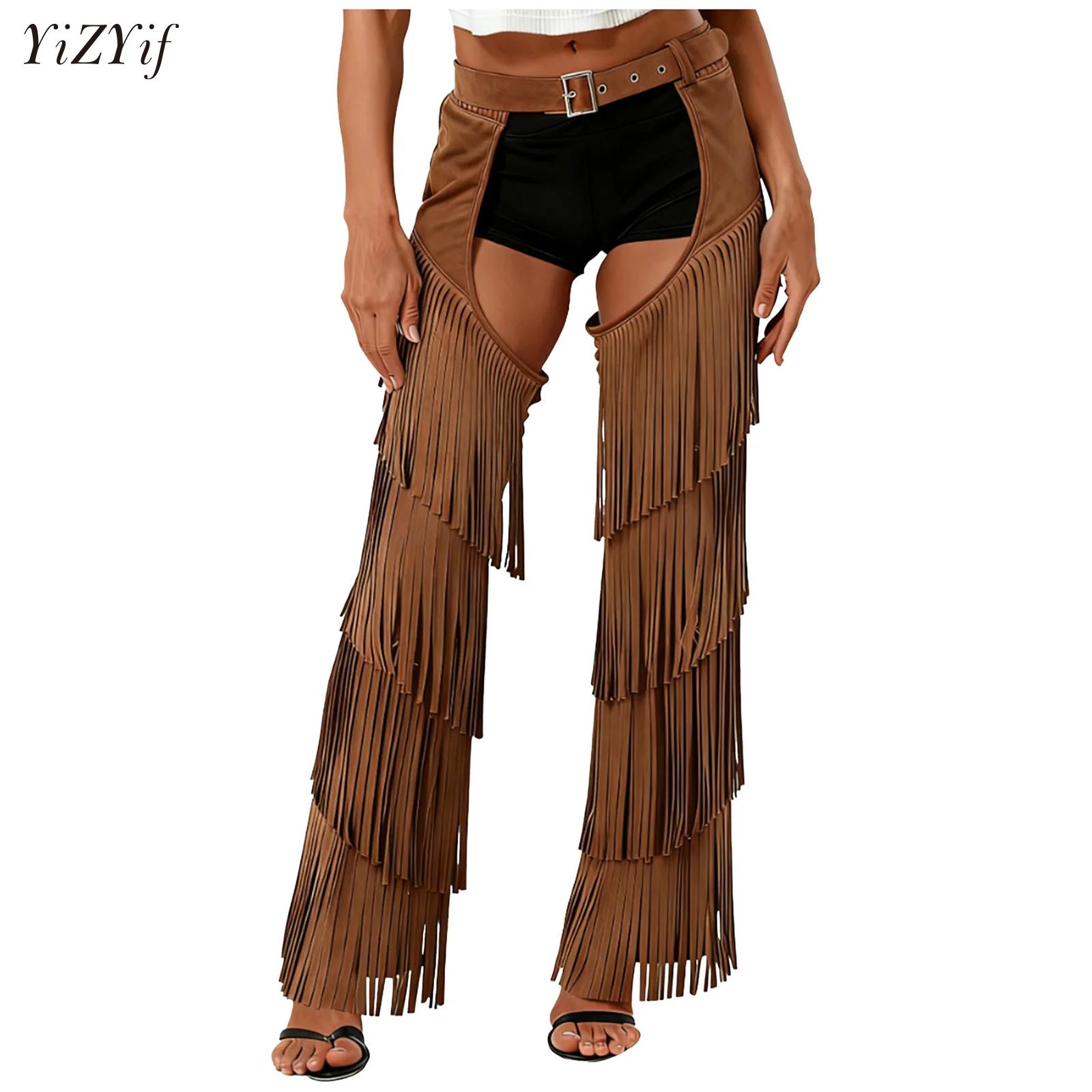 Womens Mens Western Cowboy Cha - Motorcycle Gear Pants ulasan dan harga