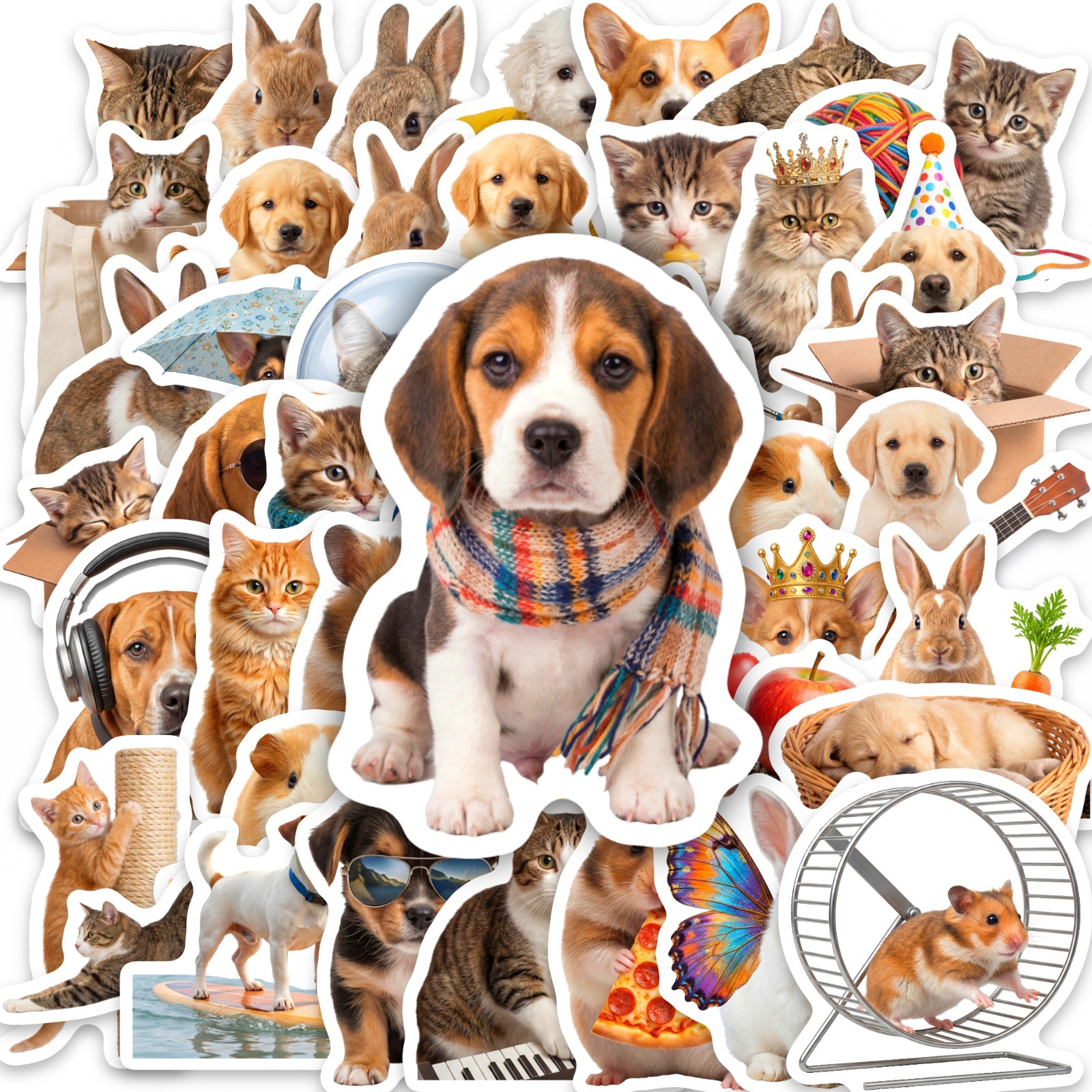 50PCS Kawaii Animal stickers D - Motorcycle Gear For Dogs ulasan dan harga