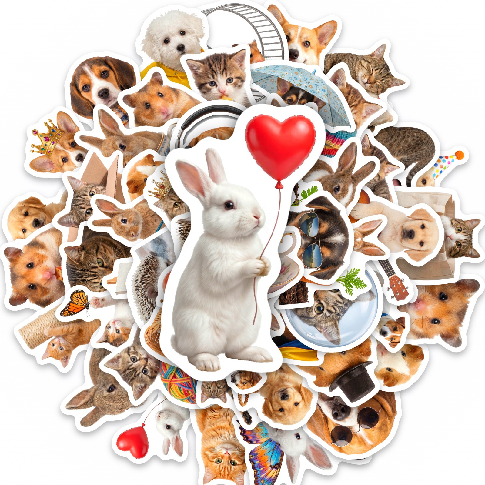 50PCS Kawaii Animal stickers D - Motorcycle Gear For Dogs ulasan dan harga