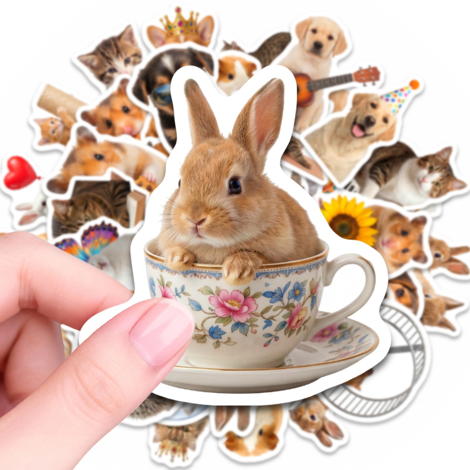50PCS Kawaii Animal stickers D - Motorcycle Gear For Dogs ulasan dan harga