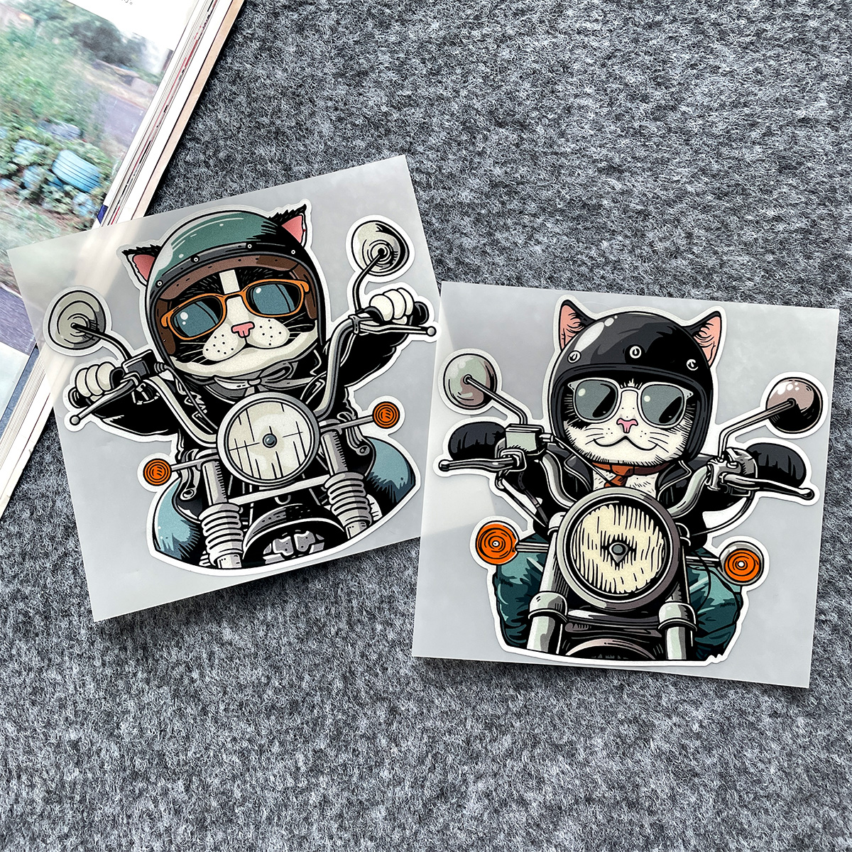 Retro Eagle/Cat/Dog Sticker Re - Motorcycle Gear For Dogs ulasan dan harga
