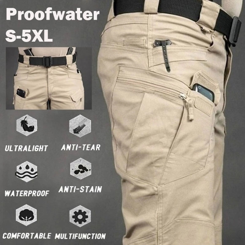 Men's Tactical Cargo Pants 6XL - Motorcycle Gear Pants ulasan dan harga