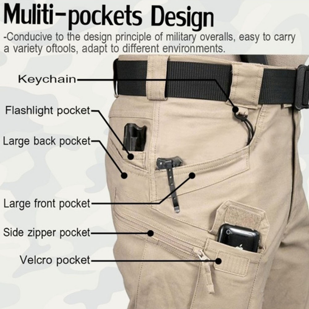 Men's Tactical Cargo Pants 6XL - Motorcycle Gear Pants ulasan dan harga